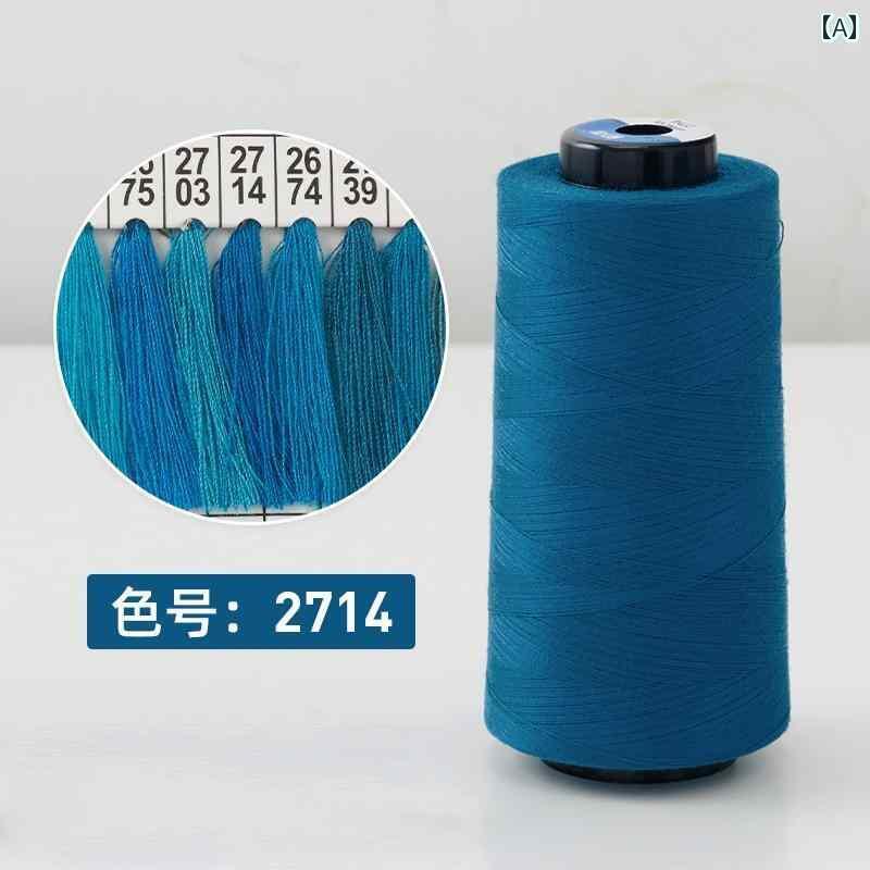 毛糸 家庭用 ダーク ブルー 402 Liuqing 糸 高速 ポリエステル 衣類 刺繍 花 キルティング オーバー ロック 家庭用 手縫い パゴダ