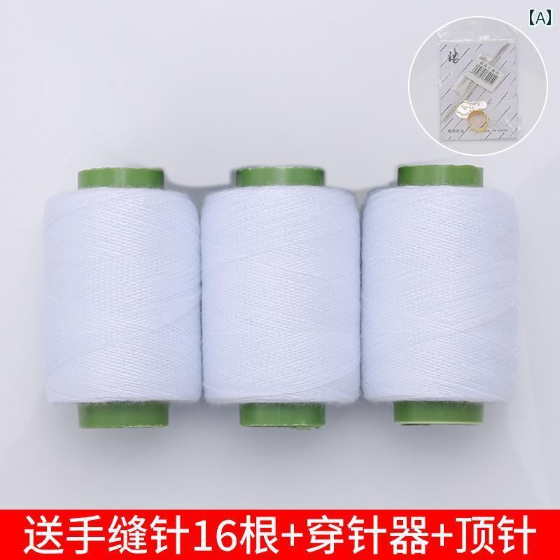 毛糸 家庭用 小 ロール 家庭用 ミシン 糸 黒 ミシン用 白糸 細 ボール型 手縫い 針