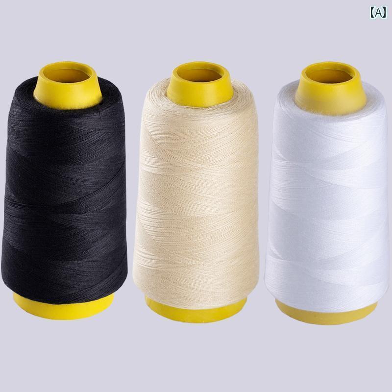 毛糸 家庭用 家庭用 ミシン 専用 糸 洋服の 裁縫用 仕立て 屋用 黒と 白の ロール 402 細 縫い