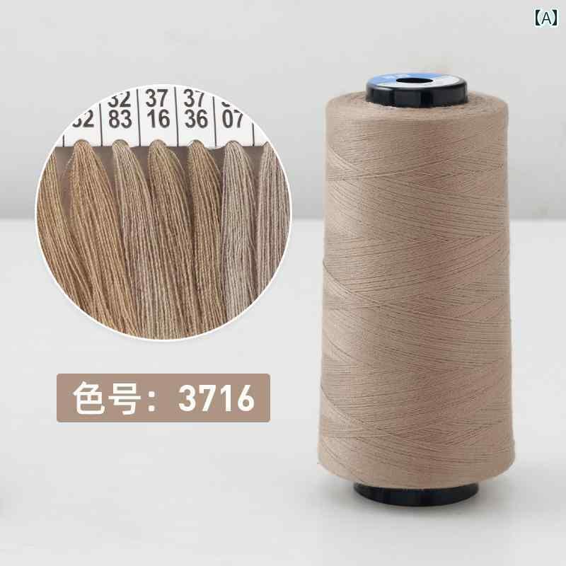 毛糸 家庭用 茶色の 縫い 糸 Liuqing の 402大 ロール の パゴダ 縫製 服の 家庭用