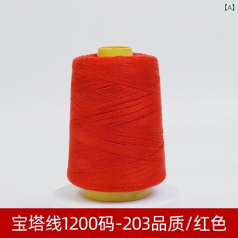 毛糸 家庭用 結婚式用の 赤い 糸 キルト用の 縫い 綿糸 家庭用の 大きい 裁縫 セット ロール 白い ポリエステル 綿の 太い パゴダ