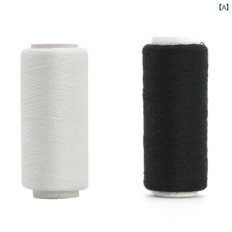 毛糸 家庭用 手縫い 糸 家庭用 ミシン 白 細 糸小 ロール カラー 402 ポリエステル 針 洋服