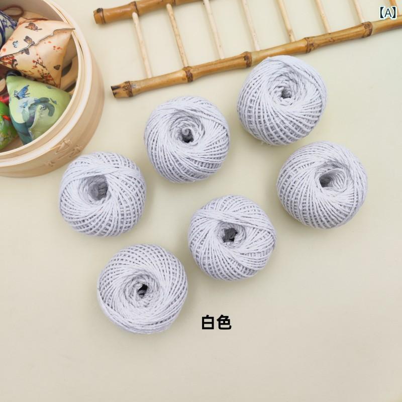 毛糸 家庭用 粽を 結んだり 包んだりする 粽 ロープ ロープを 結ぶ な 素材 葉 ベーコン ソーセージ