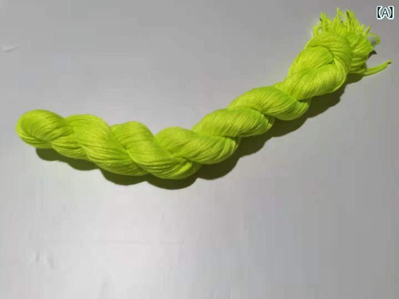 毛糸 家庭用 太めの クロスステッチ用 蛍光 糸 エコ コットン 6本 撚りの インソール 刺繍 DIY 5 色