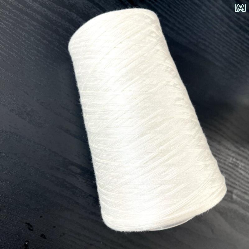 毛糸 家庭用 柔らかい レースの 手編み かぎ 針 編み 糸 DIY ウール 春と 夏 乳 白色の 高級 細い