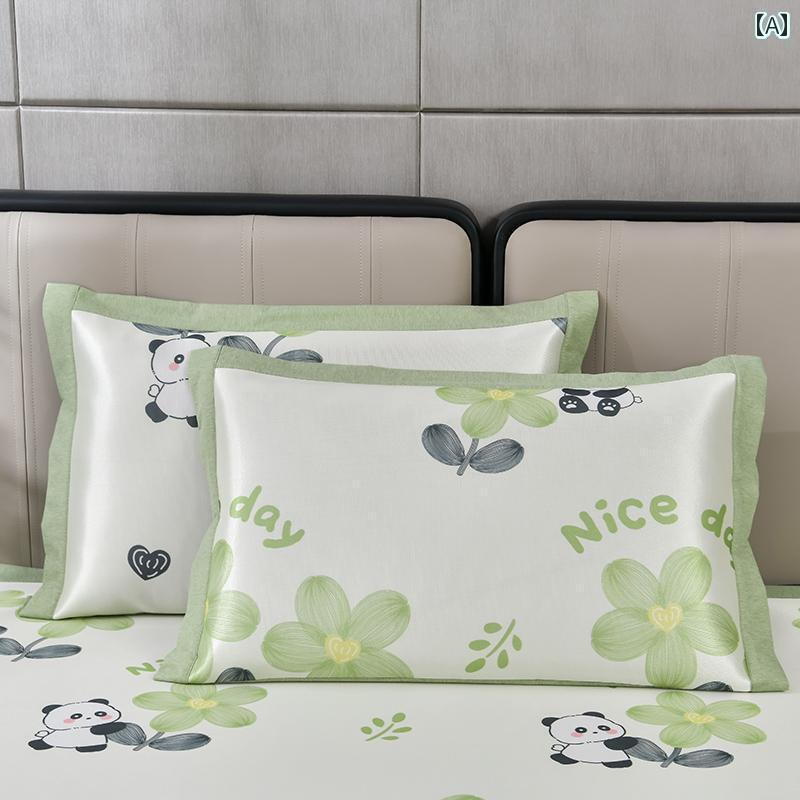 　 枕カバー 夏用 カー ボン ライト クール 冷感 枕 カバー 1 組 48 x 74 cm シングルス モール フレッ..