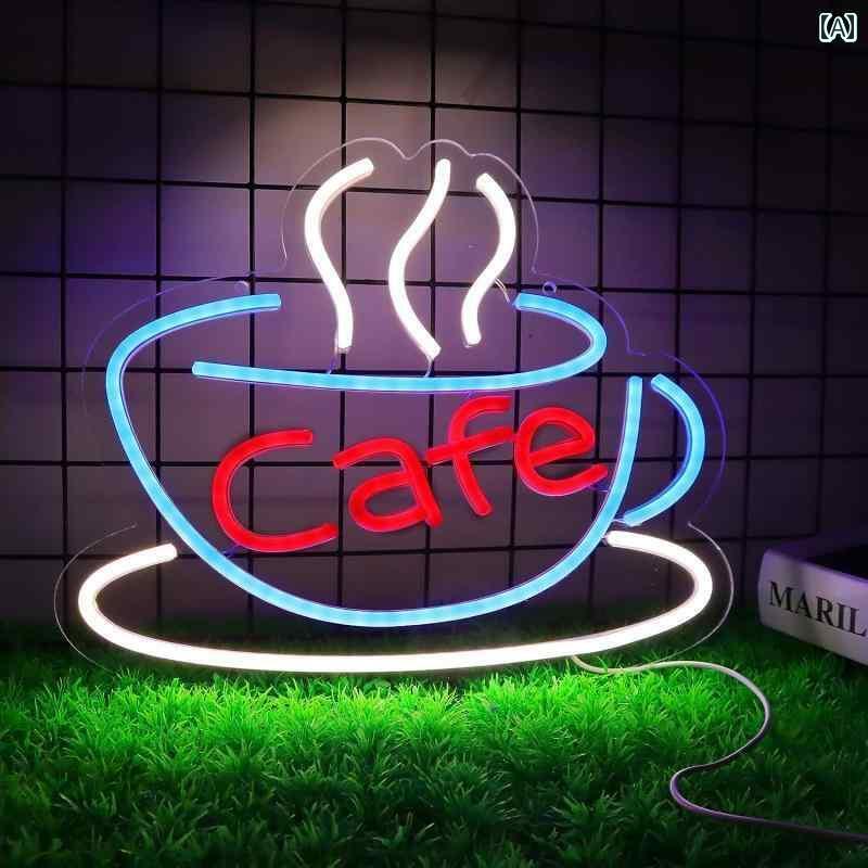 LED ネオンライト 店舗用 ホット ココアの 雰囲気の 照明 ネオン ライト シンプルで モダンな サイン ..