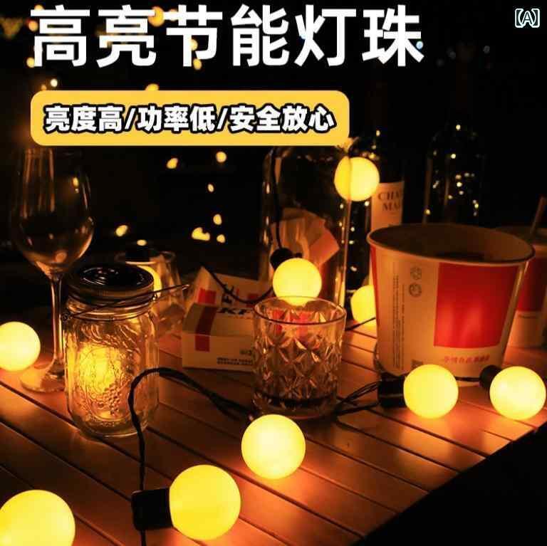 LED ネオンライト 店舗用 ナイトマーケットの 屋台 ライト バーベキュー ショップの 雰囲気 スト リング 電球 屋外 装飾 キャンプ