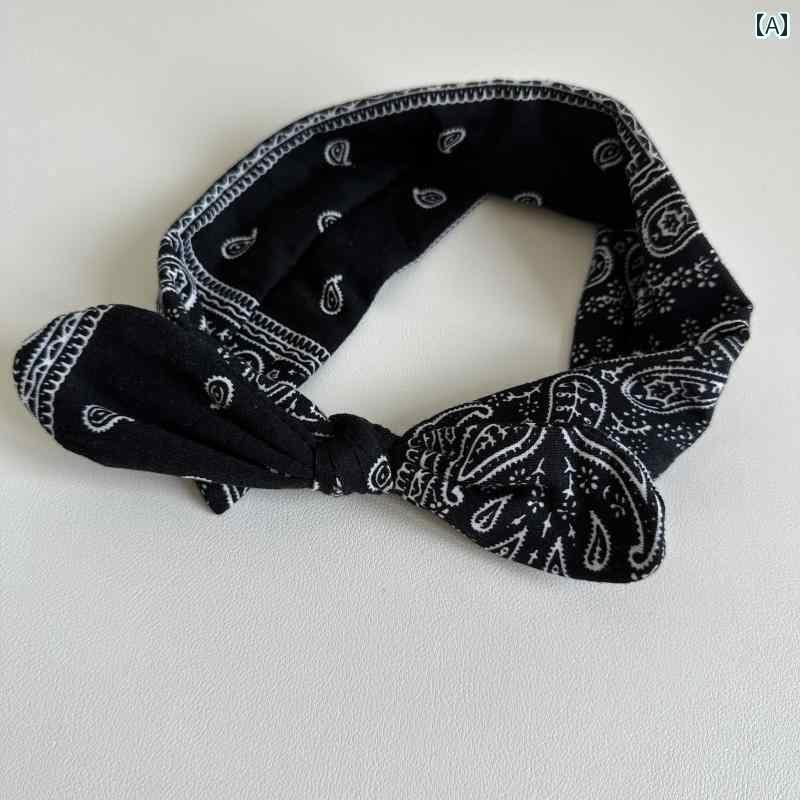 カチューシャ かわいい レディース と アメリカ ファッション かわいい カシュー 花の ウサギの 耳の 弾性 ヘッド バンド レディース 洗顔 メイク スポーツ ヨガ ヘア アクセサリー