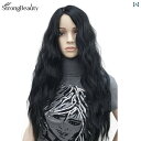 女性用 かつら 女性用 ウィッグ ダークブラウン ブラック 頭 皮を 模した リアルな ウェーブロング カール ヘア スイート ファッション フェイス シェーピング