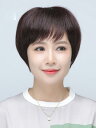 女性用 かつら 女性用 ウィッグ ショート ヘア ストレート マザー スタイル フル ヘッド カバー 軽くて 通気性の ある の 髪 白髪を する フルの