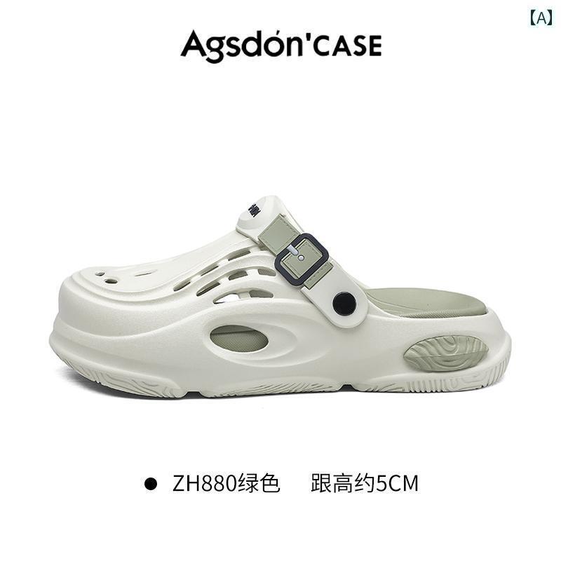 スポーツサンダル メンズ オーガスチン ホール シューズ メンズ 夏 アウトドア 滑り止め 快適 スポーツ ビーチ サンダル 厚底 スリッパ(4)