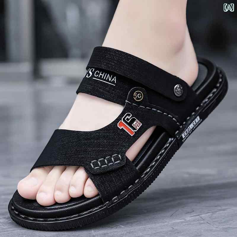 健康サンダル レザーサンダル メンズ 夏 アウトドア 滑り止め サンダル 運転用 兼用 カジュアル スリッパ ビーチ 防水