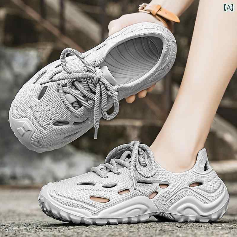 健康サンダル ココナッツ ホール シューズ メンズ 夏 アウトドア 釣り 運転 ウェーディング 滑り止め 足の 臭い 防止 スポーツ ビーチ サンダル