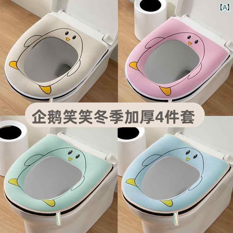 トイレマットカバー 便座 クッション 2024 ぬいぐるみ 家庭用 冬 トイレ リング マット ユニバーサル ..
