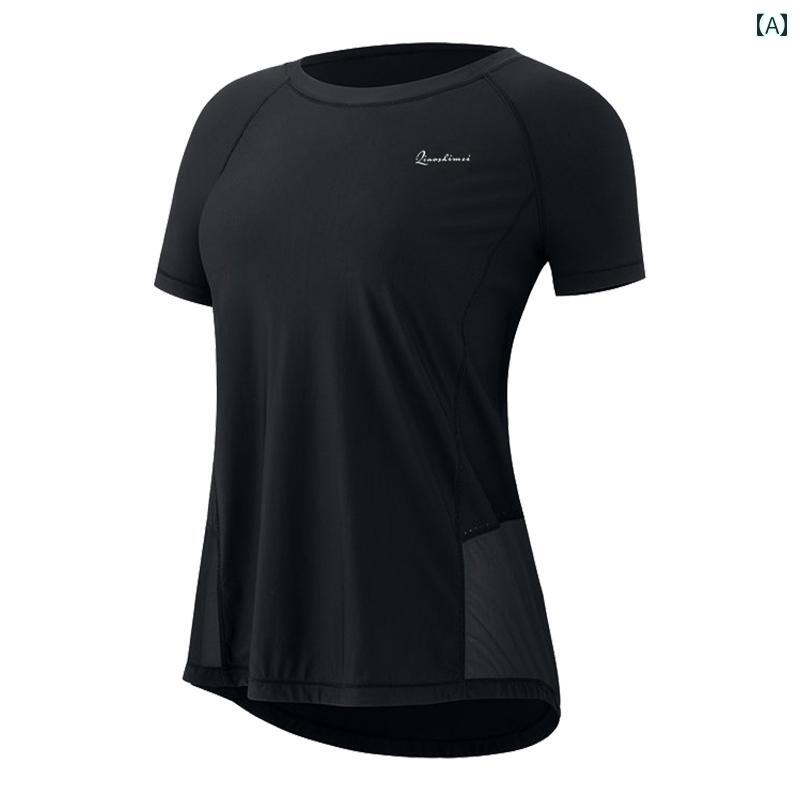 マラソン ウェア フィットネス 夏の 女性用 スポーツ スーツ 屋外 マラソン ランニング用の ゆったり スリム 速乾 ヨガ フィットネスウェア