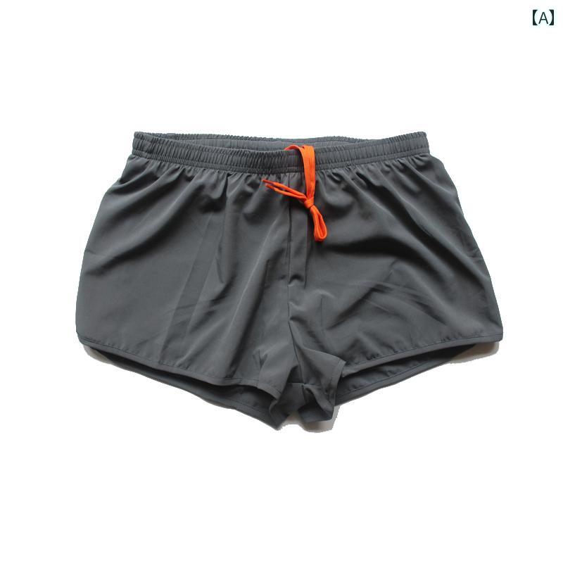 マラソン ウェア フィットネス メンズ 夏 速乾二 重層 スポーツ ショーツ ゆったり フィット 陸上 競技 マラソン ランニング