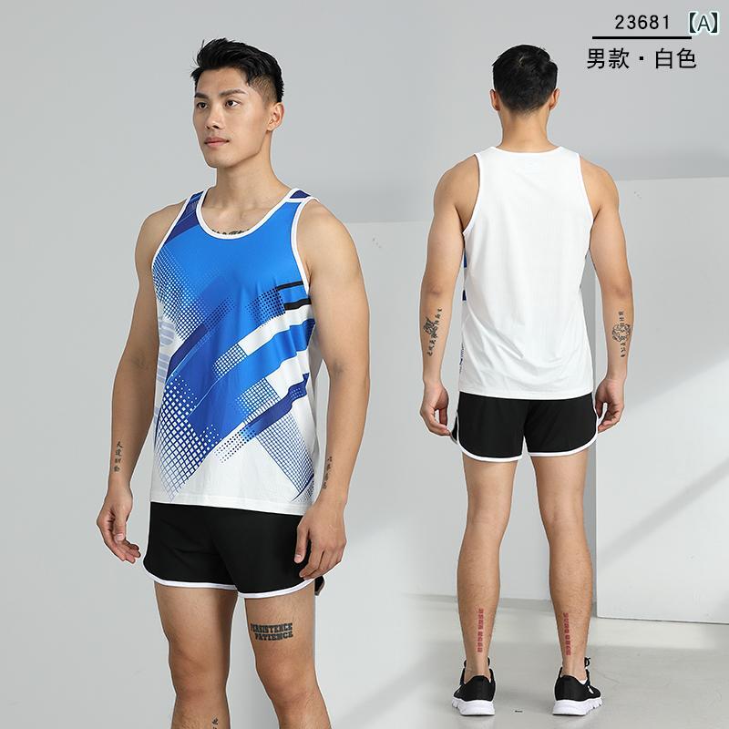 マラソン ウェア フィットネス 陸上 競技 スーツ 男女 アスリート用 ベスト トレーニング 身体 検査 スポーツウェア マラソン ランニング 速乾