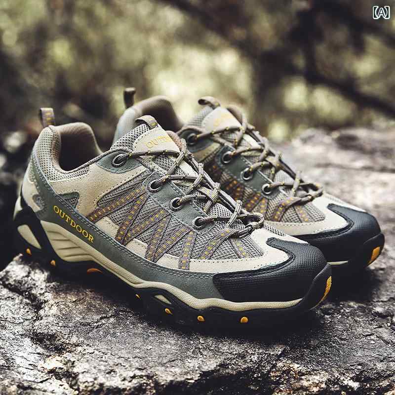 アウトドア シューズ 登山 イタリア製 革 ハイキング シューズ全 地形 対応 カップル アウトドア シューズ 耐摩耗 衝撃 吸収性 滑り止め 通気性 防水