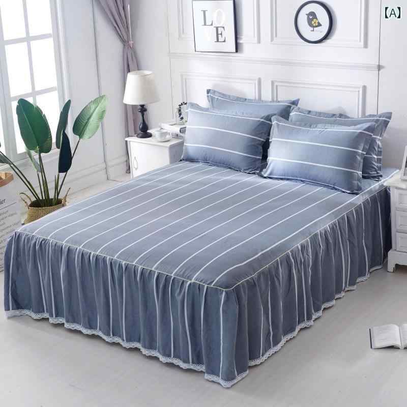 ベッド スカート シーツ 綿 ベッドスプレッド ベッド スカート シングル ピース 3点 セット オールコッ..