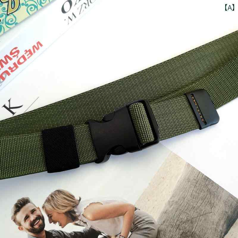 おしゃれ キッズ ベルト プラスチック カード バックル 弾性 学生 軍事 訓練 キャンバス ベルト プラス..