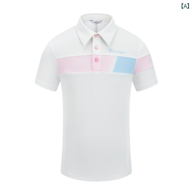 ゴルフウェア 子供用 女の子と 男の子向け 子供用 夏用 ゴルフウェア セット ティーンエイジャー向け ジャージ 向け パンツ