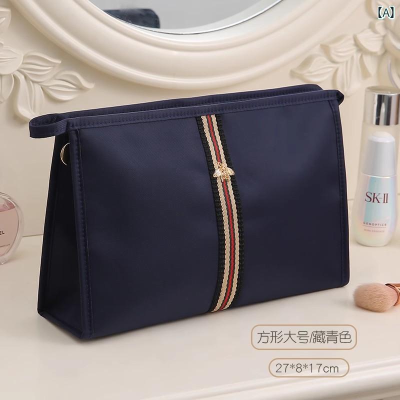 化粧 品 ポーチ バッグ 女性用 小型 携帯用 ハンドヘルド 化粧 品 バッグ 2024年 旅行用 スキン ケア 収納 ペン ケース 韓国 イン スタイル