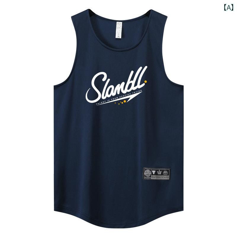 メンズ バスケットボール スタイル ウェア アメリカン レトロ ベスト メンズ 夏 薄手 ファッション ノ..