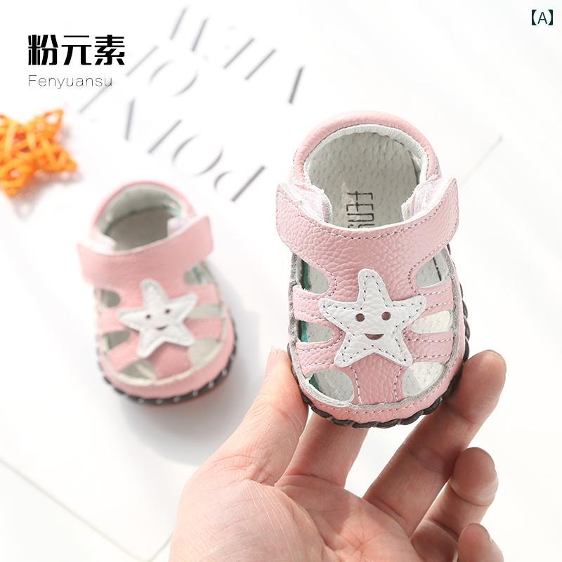 ベビー サンダル 夏用 0 ～ 1歳 児用 サンダル ソフト ソール 3 6 7ヶ月 新生児用 シューズ 男の子と ..