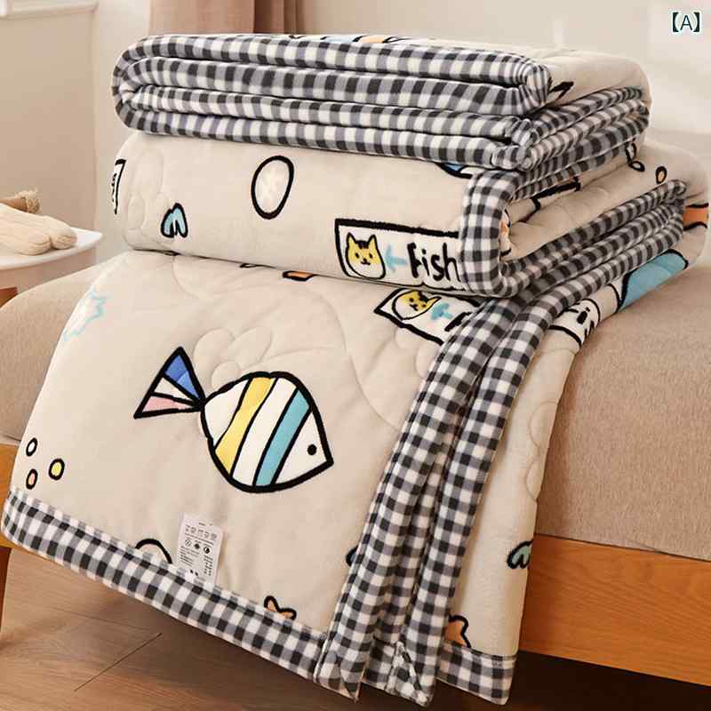 ブランケット フリース 冬用 厚手 コーラル フランネル ブランケット 軽くて ハイエンド ミルク ベルベ..