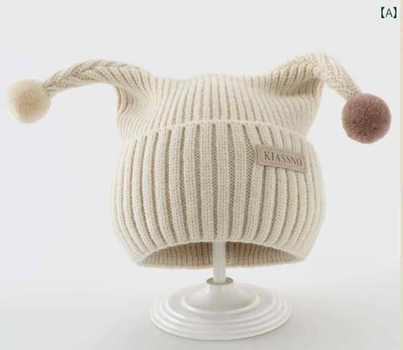 ベビー用 ニット帽 かわいい ベビー 帽子 秋冬 韓国 かわいい 触手 ニット 男の子と 女の子 冬 耳 保護..