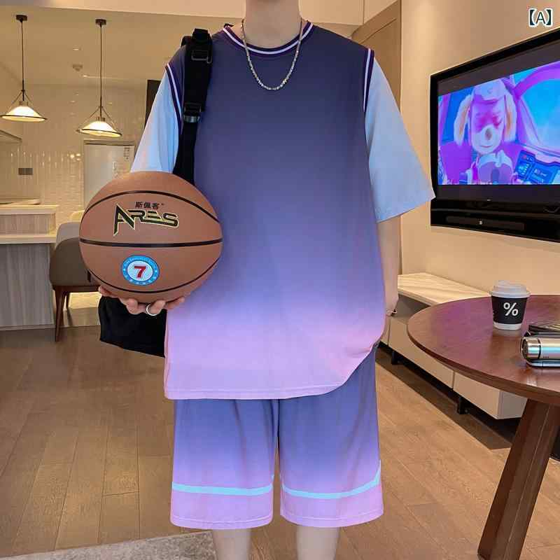 キッズ バスケットボール ウェア 夏 半袖 Tシャツ 男の子 1315歳 中学生 バスケットボール ユニフォー..