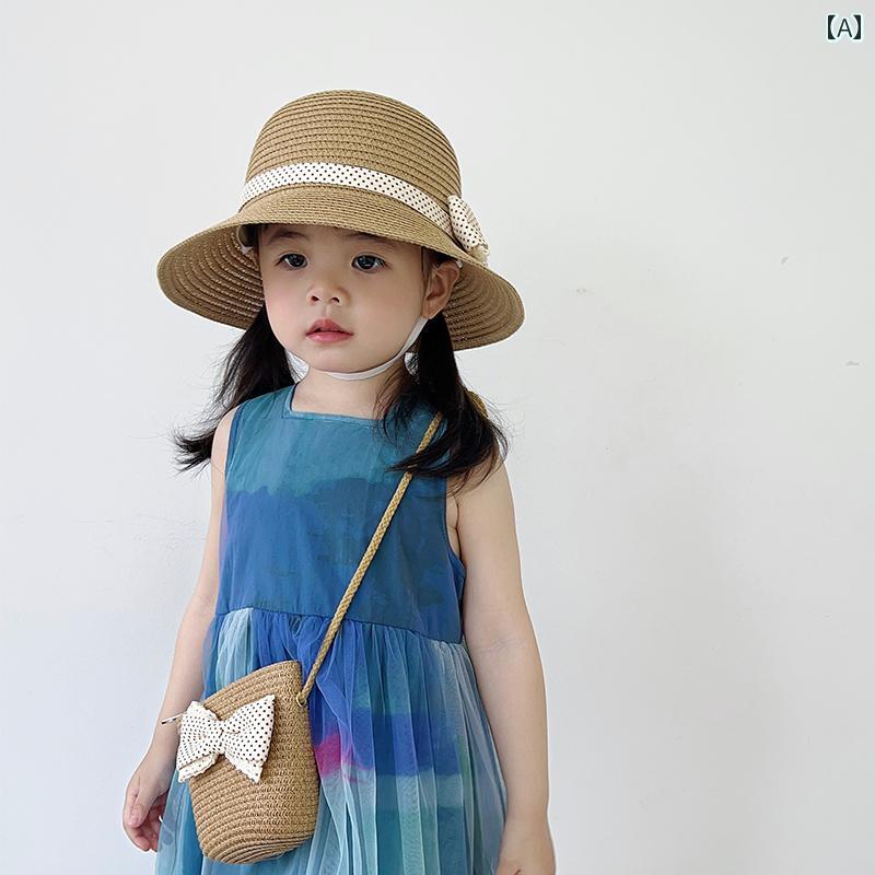 子供用 麦わら 帽子 夏の 女の子用 