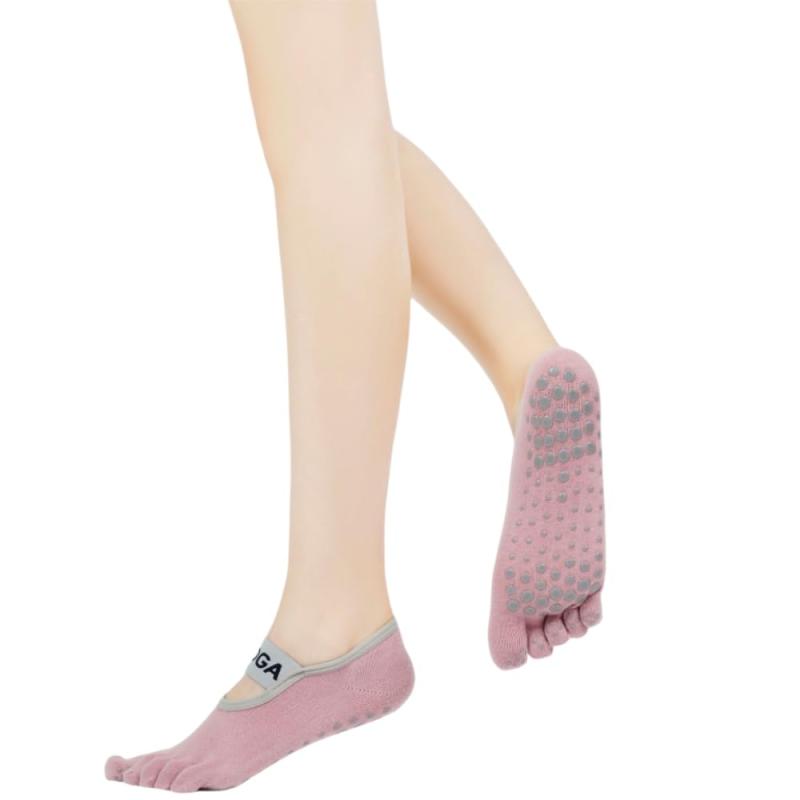 [TOPIKE] ヨガ ソックス ピラティス 靴下 5本指 滑り止め ヨガスーツ靴下 冷房/汗対策 通気性 耐久性 抗菌 防臭 バレエ スポーツ ウェア