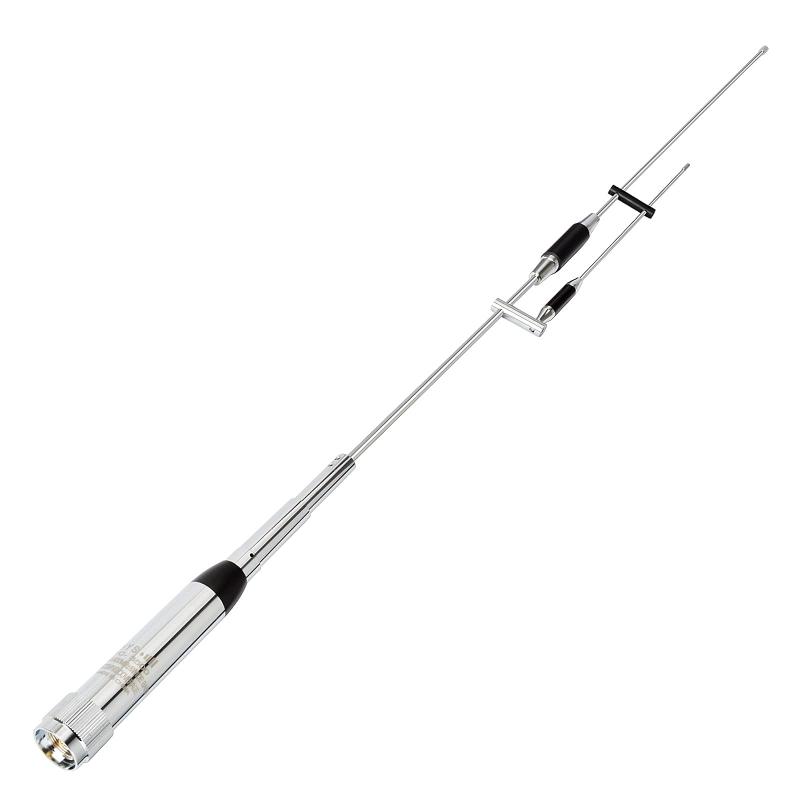 YNIBST 144/245/430MHz帯 アマチュア無線 モービルアンテナ MP型コネクタ 回転ホイップ機構付 高利得 車用無線アンテナ