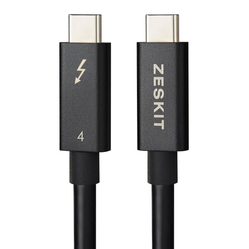 Zeskit忍者シリーズ (Intel認証) Thunderbolt 4ケーブル 40Gbps 100W USB4 USB3対応