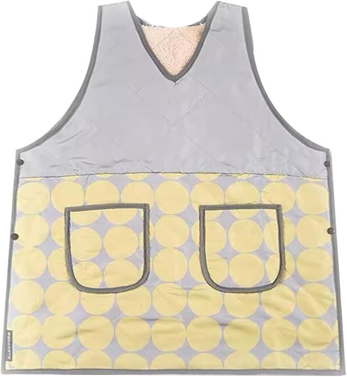 Gingham Aprons - [Hedbroli] あったか エプロン チュニック 裏ボア エプロン裏起毛 保育士フリース 作業服 あったかい キッチン・料理用 幼稚園 ママ 可愛い 保温 秋冬 ﻿