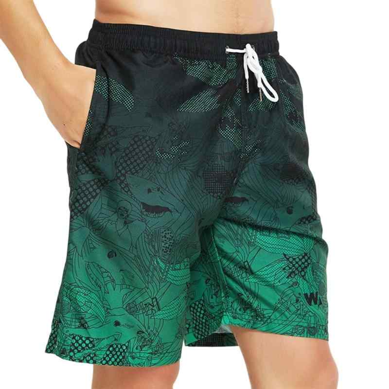 [Harsever] 水着 メンズ 海パン メンズ サーフパンツ 水着 海水パンツ フィットネス水着 メッシュインナー 男性用 スイムウェア おしゃれ 水陸両用 速乾 ビーチ サーフィン用 グラデーションカ