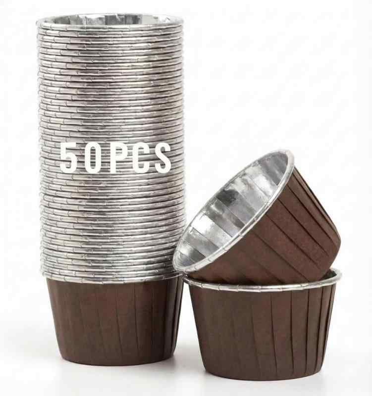 Bake Choice 50枚 マフィンカップ 底径5cm 8号丸 厚絞り紙 ベーキングカップ ケーキカップ カップケーキ 型 cupcake cup お弁当 カップ カップケーキ 型 紙 benefiment-11163685 ベネフィメントショップ サンプル画像3