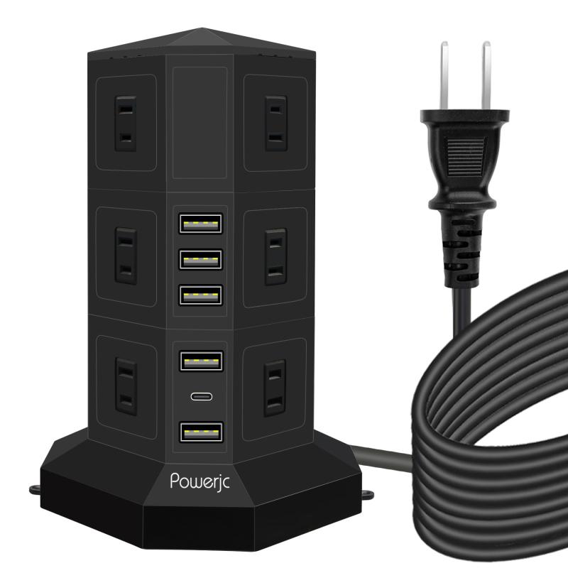 楽天市場】powerjc タワー式 電源タップ 縦型コンセントの通販