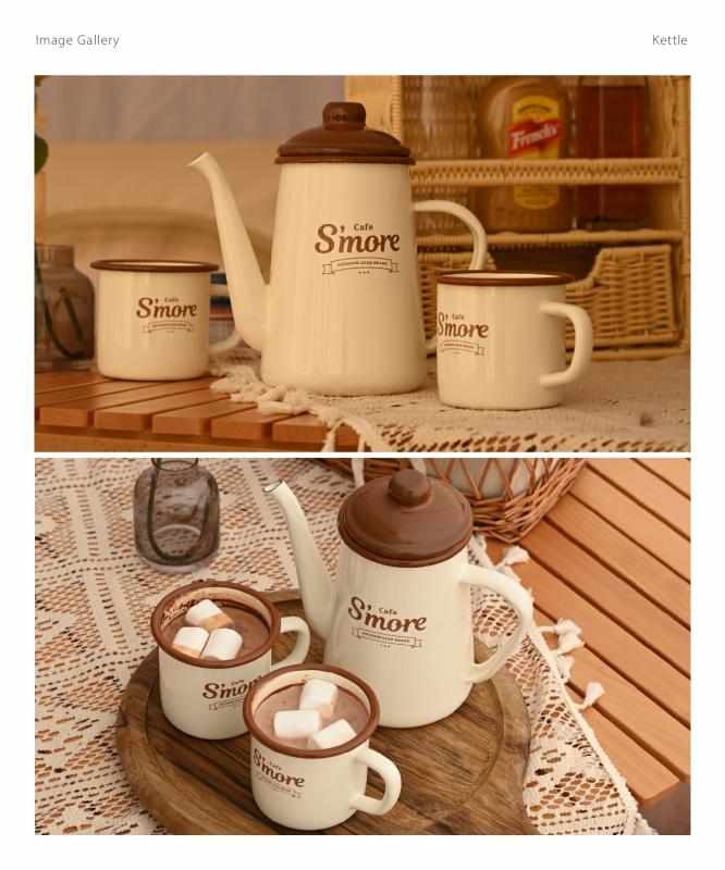 S'more(スモア) café s'more カフェ ホーロー 食器 kettle (カフェスモアケトル) benefiment-10880284 ベネフィメントショップ サンプル画像3