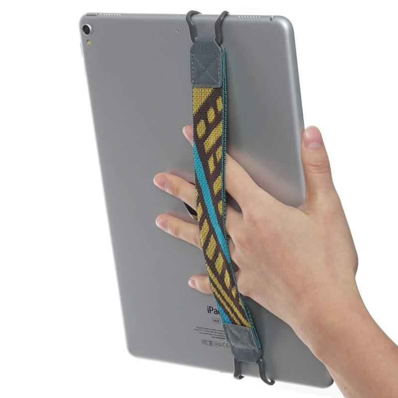 TFY タブレット用セキュリティハンドストラップホルダー 対応 iPad Pro 9.7インチ 10.5インチMini 4、iPad Air 2などのデバイスに対応 12.9インチタブレットは含まれません) ブルー/ピンクの商品画像