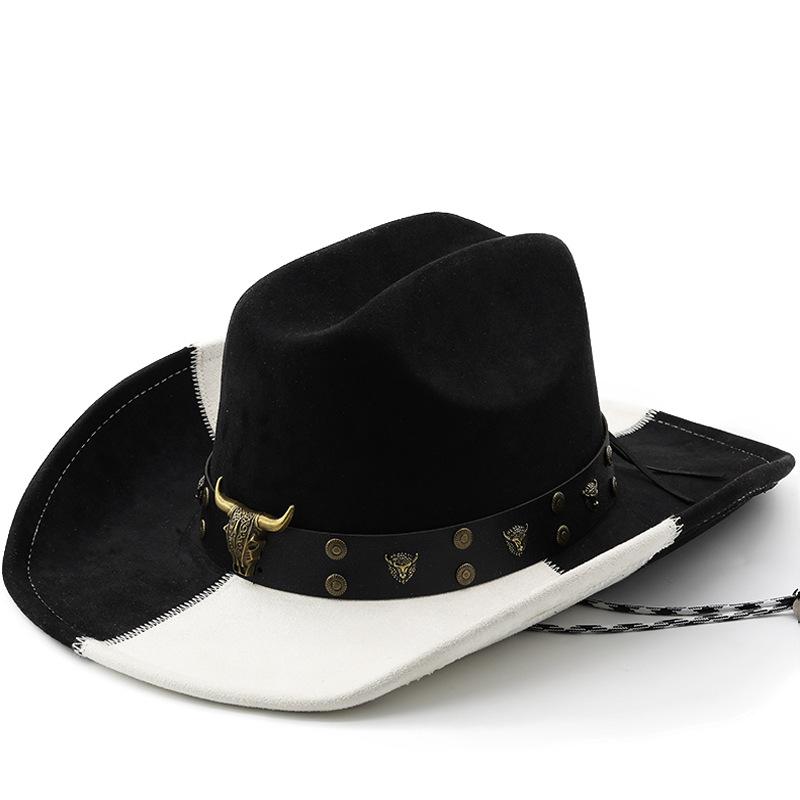 Rakuten - 帽子 メンズ レディース 春夏 黒 白 切り替え スエード ベルベット デニム キャップ ビッグブリム フォーマル ジャズハット ビーチハット ファッション ユニセックス カジュアル 軽量 通勤 普段使い アウトドア 吸湿速乾 コットン 混紡 スタイリッ