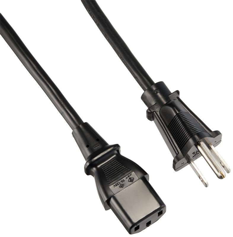 バッファロー BUFFALO 電源ケーブル 3ピンソケット(メス)⇔3ピンプラグ(オス)2m BSACC0720BKA ブラック