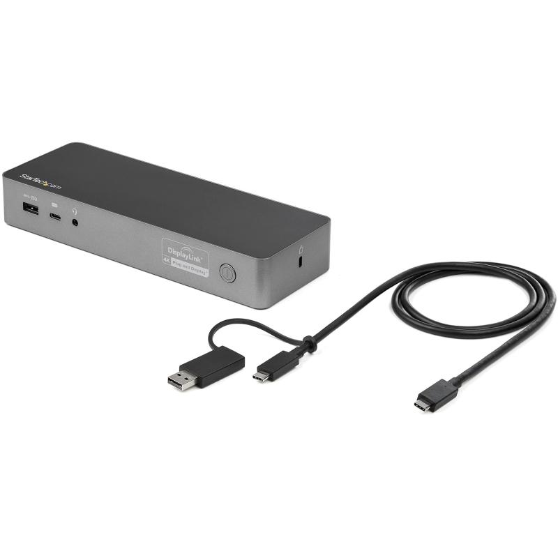 StarTech.com ドッキングステーション USB-C接続 2/3画面対応 多機能マルチハブ
