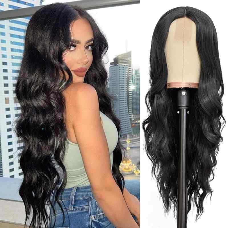 ロングヘアウィッグ 女性用 中分け 大波巻き 巻き髪 レース付き ロングボブ フルウィッグ 合成繊維 ナチュラルスタイル 普段使い 軽量 通勤用 デート用 ブラウン系 ブラック ピンク系 アイボリー ベージュ グレー 通年使用 伸縮性 自然なボリューム