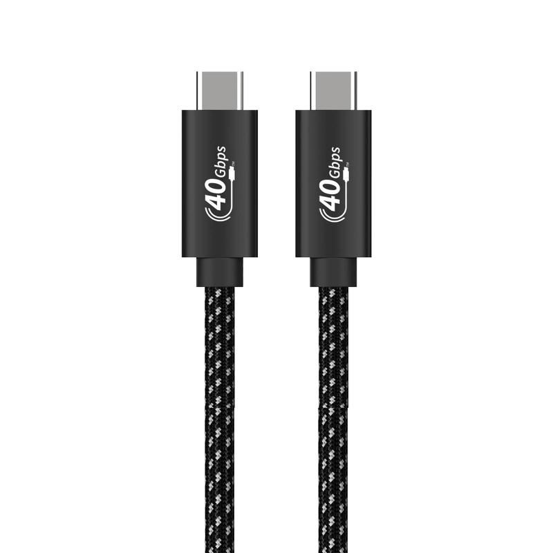 USB4 ケーブル thunderbolt 4 対応 Type C ケーブル LpoieJun【40Gbps高速転送/ 100w急速充電/8K@60Hz /2つ5K@60Hz /2つ4K@60Hz 映像出力/ PD3.0/QC3.0対応】Thunderb