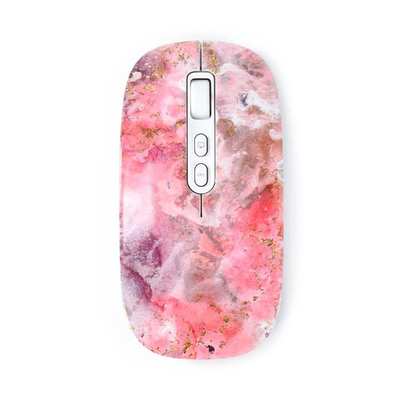 EGRET 女性向けかわいいマウス Bluetooth5.0/3.0/2.4G 3モード対応 ワイヤレス おしゃれ（PrettiE）