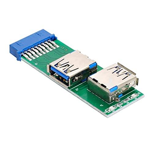 NFHK マザーボード20ピン19ピンボックスヘッダースロットパネルマウントケーブル50センチメートルへのアップアングルUSB 3.0 Aタイプデュアル雌