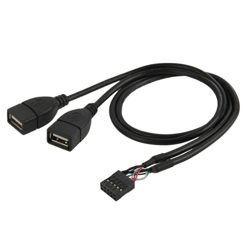 NFHK マザーボード 9 ピン USB 2.0 ヘッダー 1 ～ 2 女性拡張ハブ コネクタ アダプター ポート Multilier